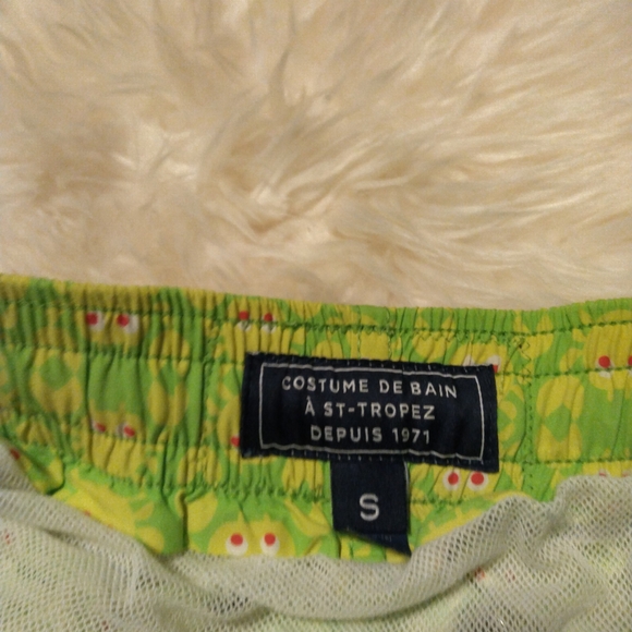 Green Patterned Swim Shorts - Picture 5 of 12